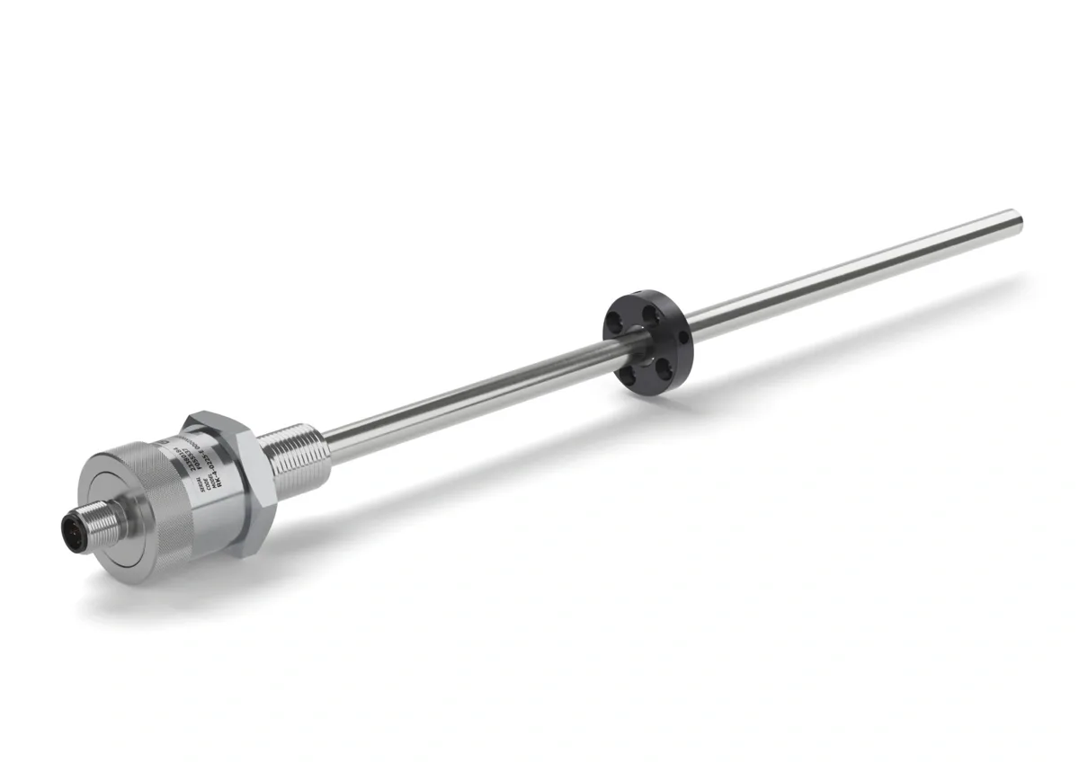 RK-4 – Magnetostritivo compacto, haste roscada, saída analógica